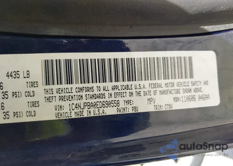 2014 Jeep Patriot Sport из США, поврежденный, VIN 1C4NJPBA0ED690558